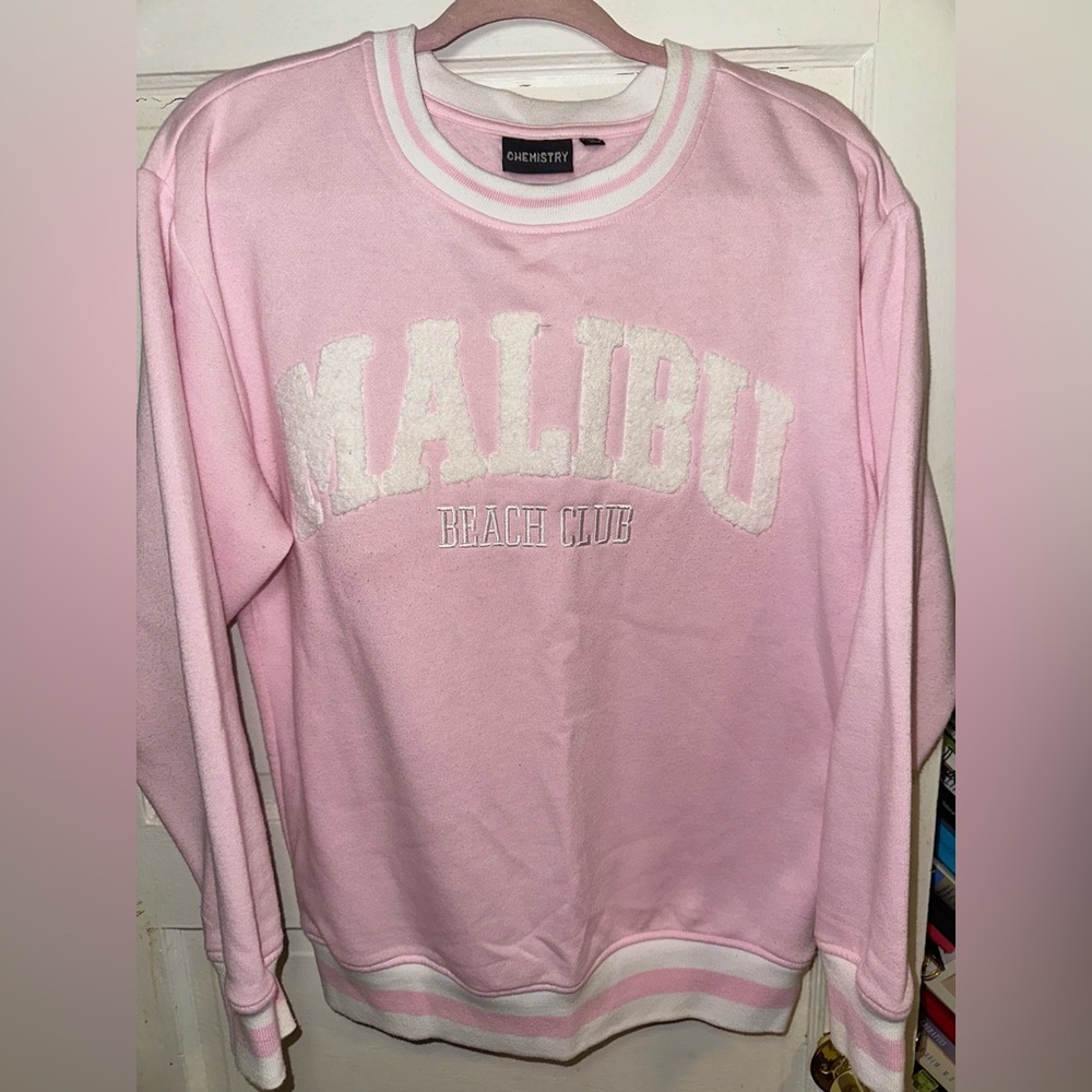 Chemistry Light Pink Malibu Beach Club Sweater